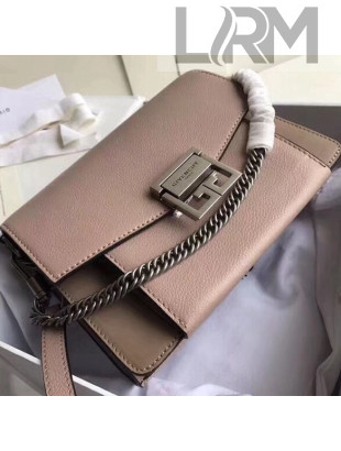 Givenchy Small GV3 Bag in Grained and Smooth Leather Gray 2018
