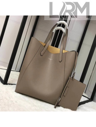 Givenchy Medium Shopper Tote in Smooth Leather Gray 2018