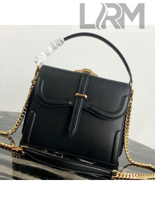 Prada Belle Leather Top Handle Bag 1BN004 Black 2019