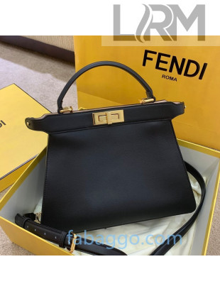 Fendi Peekaboo ISeeU Medium Bag in Black Leather 2020