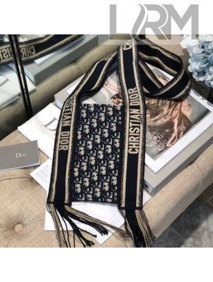 Dior Oblique Canvas Tassel Hobo Shoulder Bag 2019