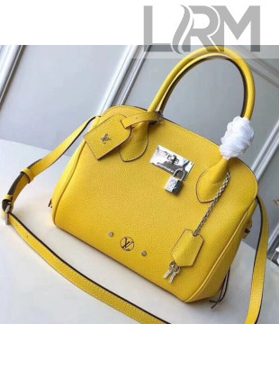 Louis Vuitton Veau Nuage Calf Leather Milla PM Handbag Yellow 2018