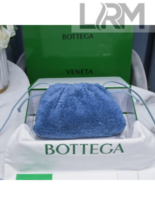 Bottega Veneta Mini Pouch Shearling Crossbody Bag 585852 Blue 2021 02