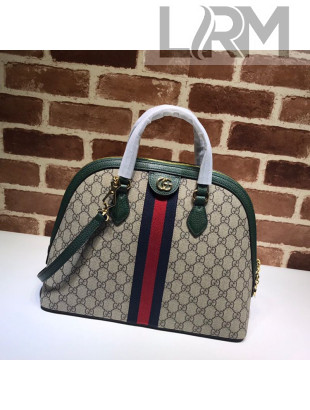 Gucci Ophidia GG Canvas Medium Top Handle Bag 524533 Green 2021
