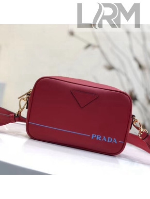 Prada Mirage Leather Shoulder Bag 1BH093 Red 2018