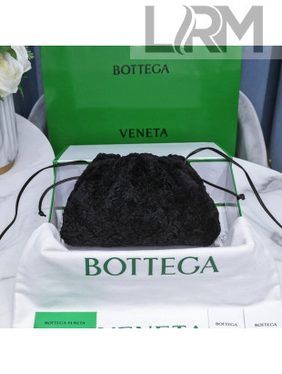 Bottega Veneta Mini Pouch Shearling Crossbody Bag 585852 Black 2021