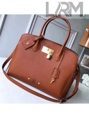 Louis Vuitton Veau Nuage Calf Leather Milla MM Handbag M51445 Clementine 2018