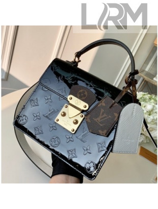 Louis Vuitton Spring Street in Monogram Vernis Leather M90375 Black 2019