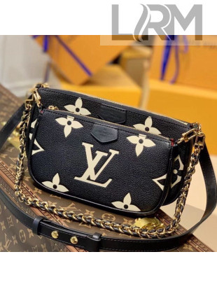 Louis Vuitton Gaint Monogram Leather Triple Shoulder Bag M45777 Black/Beige 2021