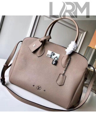 Louis Vuitton Veau Nuage Calf Leather Milla MM Handbag M51685 Tourtelle 2018