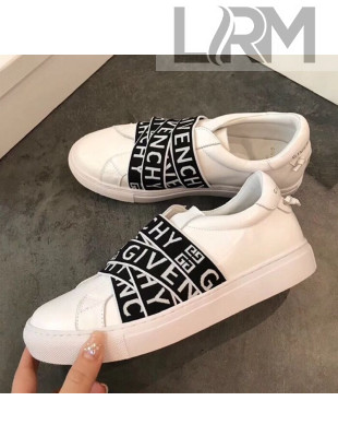 Givenchy 4G Webbing Sneakers in Leather White/Black 2019
