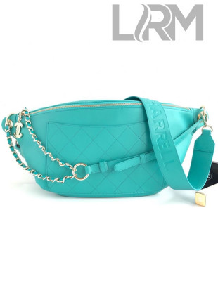 Chanel x Pharrell Oversize Smooth Calfskin Waist Bag/Belt Bag AS0620 Sky Blue 2019