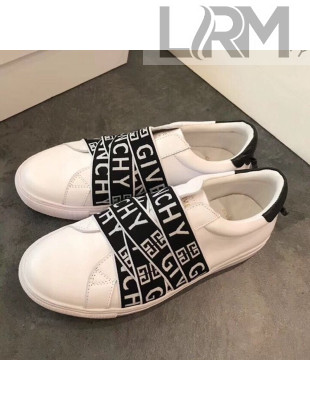 Givenchy 4G Webbing Sneakers in Leather Black/White 2019