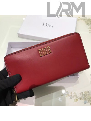 Dior Dio(r)evolution Zip Around Wallet Red 2018