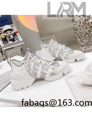 Dior D-Connect Sneakers in Printed Reflective Technical Fabric 2021