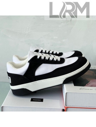 Chanel Canvas Sneakers G37488 Black/White 2021 04