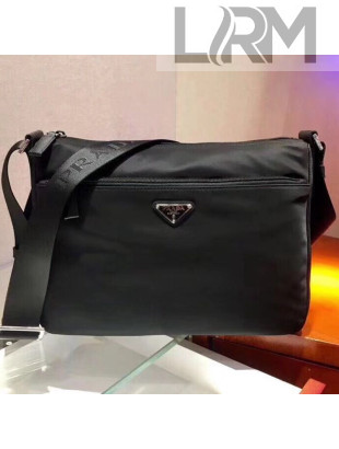 Prada Fabric Shoulder Bag 1BC421 Black 2019