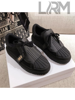 Dior DIOR-ID Sneakers in Black Mesh and Calfskin 2020