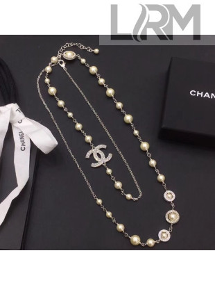 Chanel Pearl Circle Long Necklace 2019