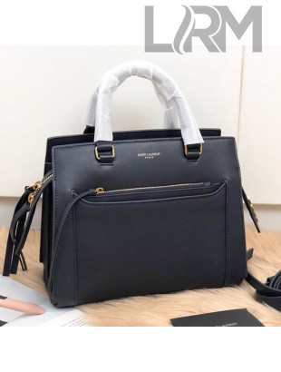 Saint Laurent East Side Small Tote Bag in Smooth Leather 554116 Dark Blue 2019