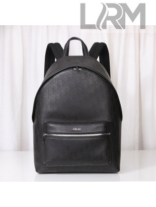 Dior Men's Rider Backpack in Black Oblique Galaxy Leather 2021
