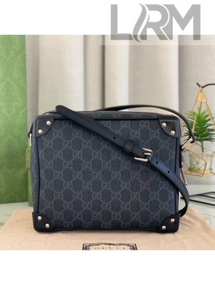 Gucci Men's GG Canvas Squared Shoulder Bag 626363 Black 2021