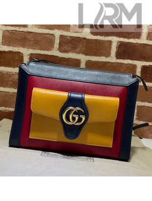 Gucci Small Shoulder Bag with Double G 648999 Blue/Red/Yellow 2021