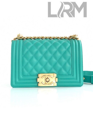 Chanel Quilted Calfskin Small Flap Bag A67085 Green 2019