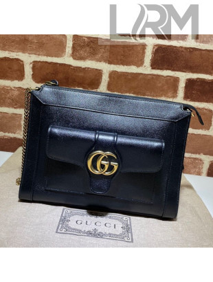 Gucci Small Shoulder Bag with Double G 648999 Black/Gold 2021