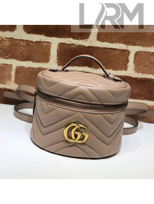 Gucci GG Marmont Mini Round Backpack 598594 Nude 2019