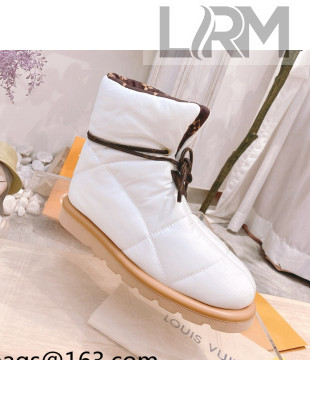 Louis Vuitton Nylon Pillow Comfort Ankle Boot White 2021