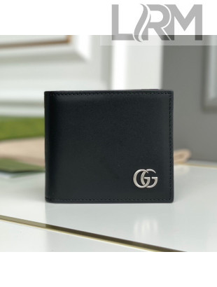 Gucci GG Marmont Smooth Leather Bi-fold Wallet 428726 Black 2021
