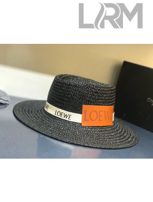 Loewe Straw Wide Brim Hat Black LO5 2021