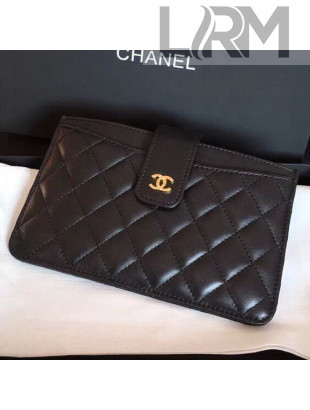 Chanel Calfskin Classic Pouch With Card Holder A81902 Black 2018