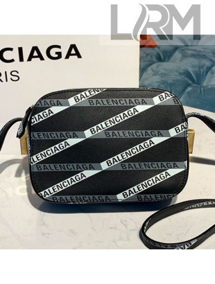 Balenciaga Logo Stripes Camera Bag XS 2019
