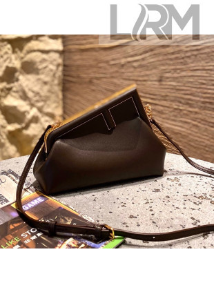 Fendi First Small Leather Bag Coffee Brown 2021 80018M