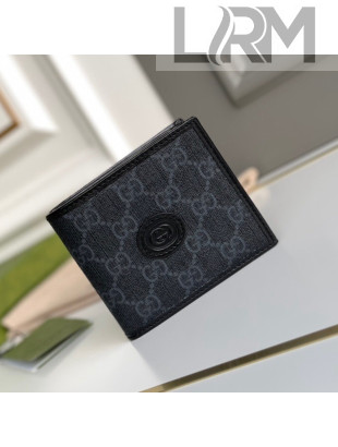 Gucci Men's Black GG Canvas Wallet with Interlocking G 671652 2021