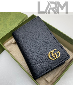 Gucci Pig-Textured Leather Wallet 547075 Black 2021