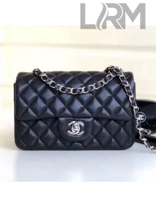 Chanel Quilting Pearl Caviar Calfskin Small Classic Flap Bag Black 2018
