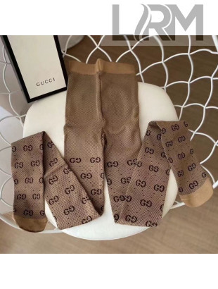 Gucci GG Knit Tights 08 Light Brown 2019