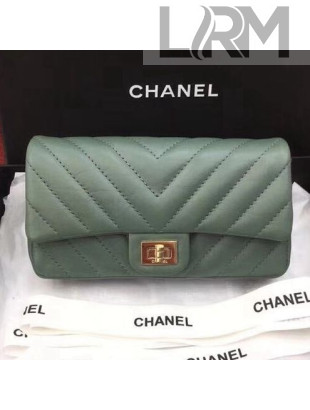 Chanel Chevron Lambskin 2.55 Reissue Waist Bag A57791 Jade F/W 2018