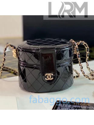 Chanel Patent Calfskin Small Clutch with Chain AP1573 Black 2020
