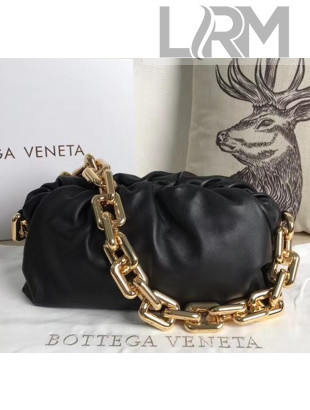 Bottega Veneta The Chain Pouch Clutch Bag With Square Ring Chain Black 2020