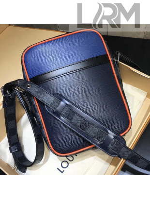 Louis Vuitton Epi Patchwork Danube Slim City Bag M51460 Blue 2018