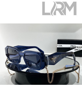 Prada Sunglasses With Chain SPR17WS Blue 2021
