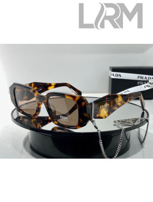 Prada Sunglasses With Chain SPR17WS Brown 2021