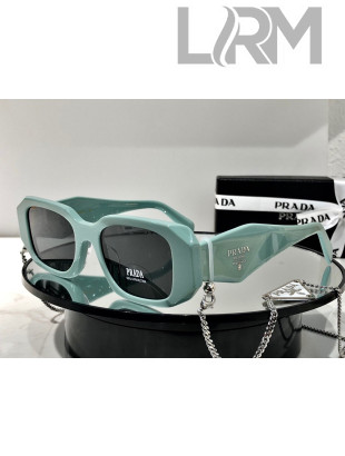 Prada Sunglasses With Chain SPR17WS Green 2021