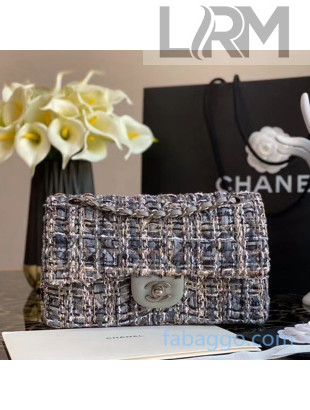 Chanel Tweed Medium Flap Bag AS1740 Gray 2020