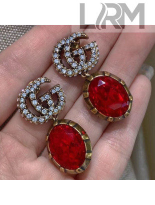 Gucci GG Short Earrings Red 2020