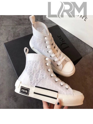 Dior x Kaws Oblique High-Top Sneakers White 2019